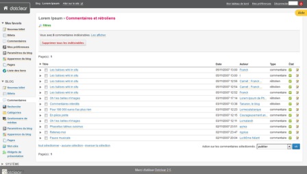 documentation - découvrir - gestion des commentaires - 2.5