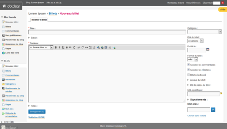 documentation - découvrir - nouveau billet - 2.5