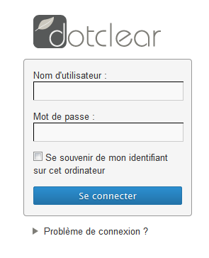 documentation - découvrir - page de login - 2.5